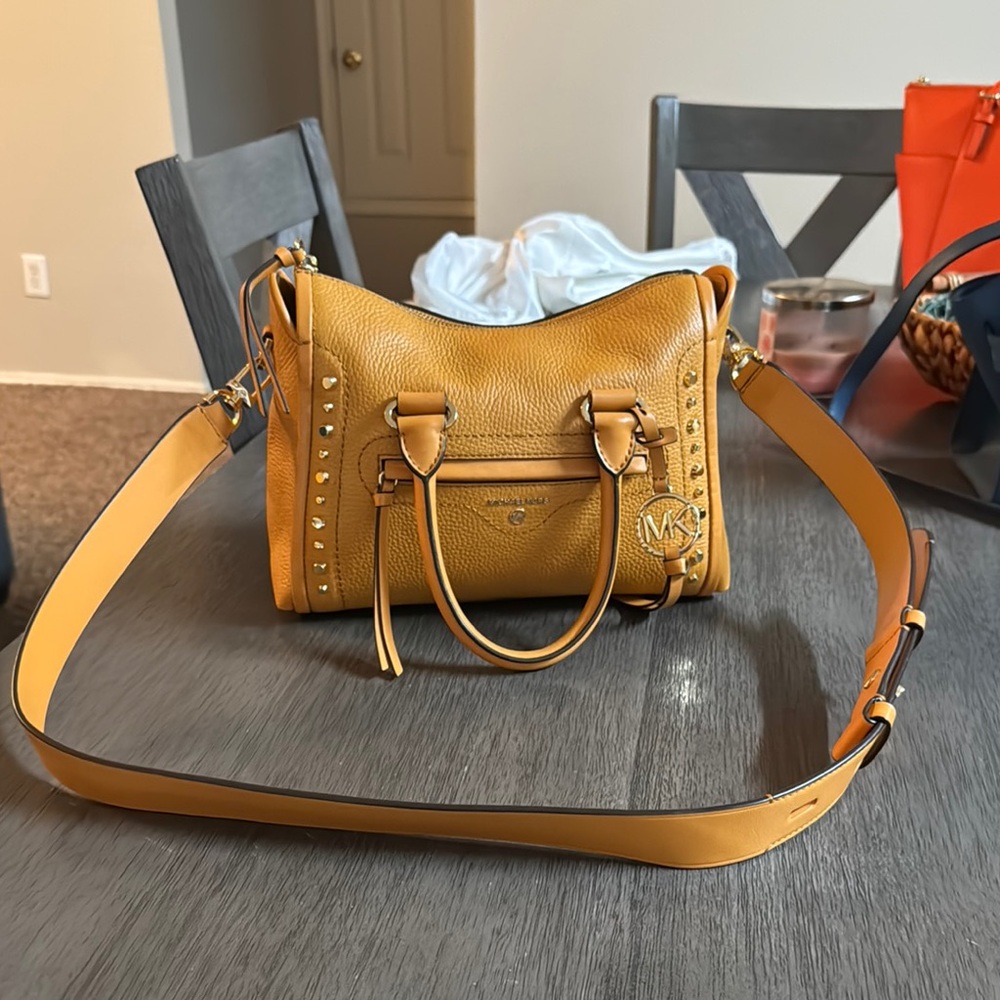 Michael Kors Yellow Belt with Luxurious Leather Design